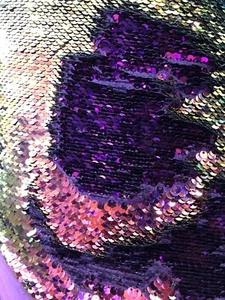Mermaid Sequins 2tone Iridescent Purple/lilac Reversible Sequins On Spandex Base - Picture 1 of 10