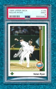 1989 UPPER DECK #145 NOLAN RYAN PSA 9 MINT HOF ASTROS METS ANGELS RANGERS - Picture 1 of 1