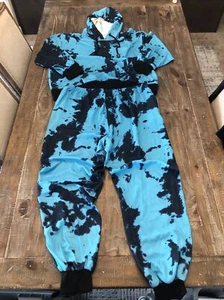 SHEIN SXY Plus Tie Dye Drawstring Hoodie & Sweatpants Blue 3XL - Picture 1 of 2