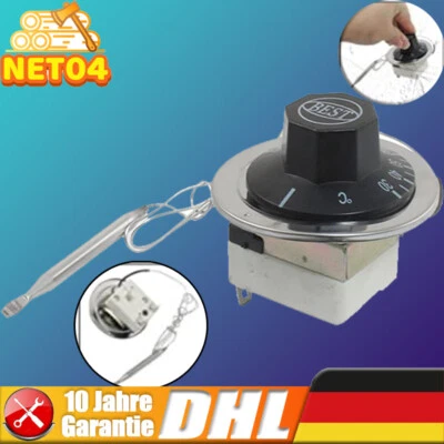 Temperaturschalter Kapillar Thermostat NC AC 250V 30-110°C für Backofen Heizung - Bild 1 von 4
