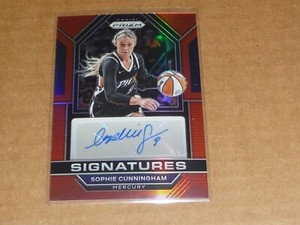 2023 Panini Prizm WNBA SOPHIE CUNNINGHAM AUTOGRAPH/AUTO RED MERCURY /99 K1093