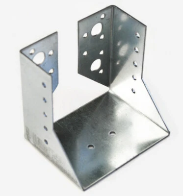 STAFFA SUPPORTO CHIUSO PIASTRA TRAVI PALO PILASTRO PILASTRI LEGNO MM 100x100 093 - Immagine 1 di 4