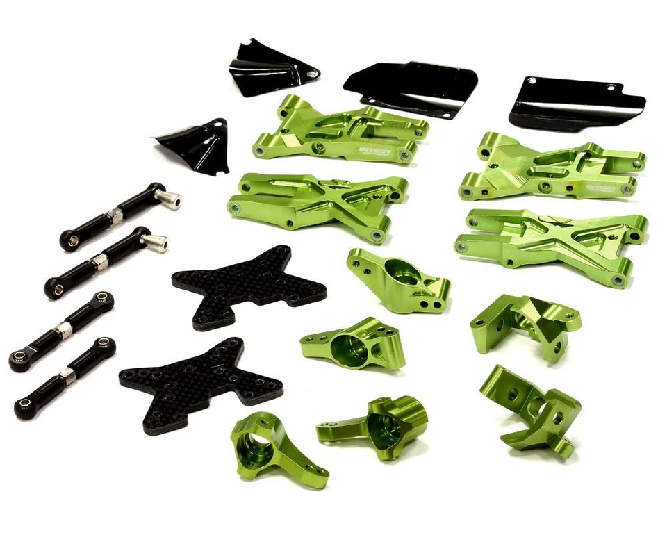 Green Billet Machined Suspension Upgrade Kit for HPI Ken Block WR8 3.0 Edition - Image 1 of 1