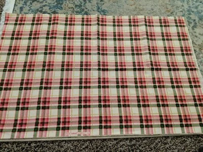 Red, Green, And Gold Plaid Osnaburg (Fabric Traditions) - Image 1 of 3
