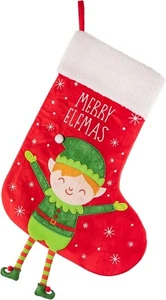 SASS & BELLE ELF WITH DANGLY LEGS STOCKING - Picture 1 of 1