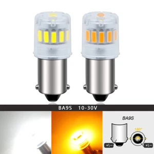 Ruiandsion BA9S LED Car Top Light Bulb H6W License Plate Light 12V White Yellow - Foto 1 di 12