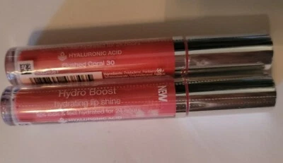2x Neutrogena Hydro Boost Hydrating Lip Shine  (Flushed Coral 30) - Image 1 of 3