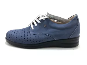 Finn Comfort Assam Damen Halbschuh Schnürschuh Blau Gr. 38 (UK 5) - Bild 1 von 4