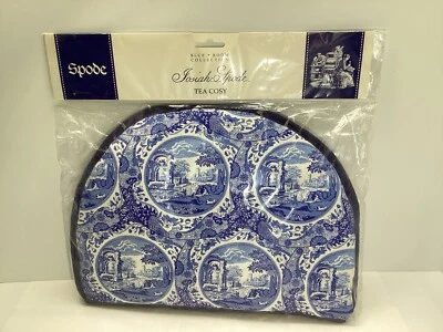 Nuevo Spode Textiles Algodón/Poliéster Relleno Azul y Blanco Azul Italiano Té Acogedor Reino Unido/Malawi Foto 1 de 4