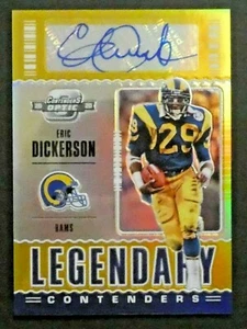 2020 Panini Contenders Optic Legendary Prizm Auto Eric Dickerson #LCA-EDI 01/10 - Picture 1 of 11