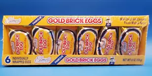 Famosos huevos de ladrillo dorado de Elmer 6 paquetes de 6 nueces fundidas individualmente - Imagen 1 de 3