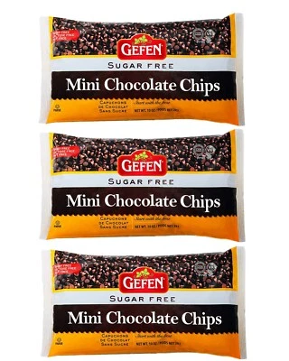 Gefen Sugar Free Mini Chocolate Chips, 10 oz. (3 Pack) - Image 1 of 2