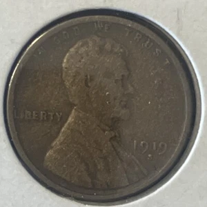 1919 S Lincoln Wheat Cent- Nicely Circulated - Picture 1 of 2