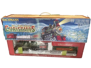 NUOVO Bachmann Night Before Christmas Big Haulers treno elettrico grande scala set - Foto 1 di 21