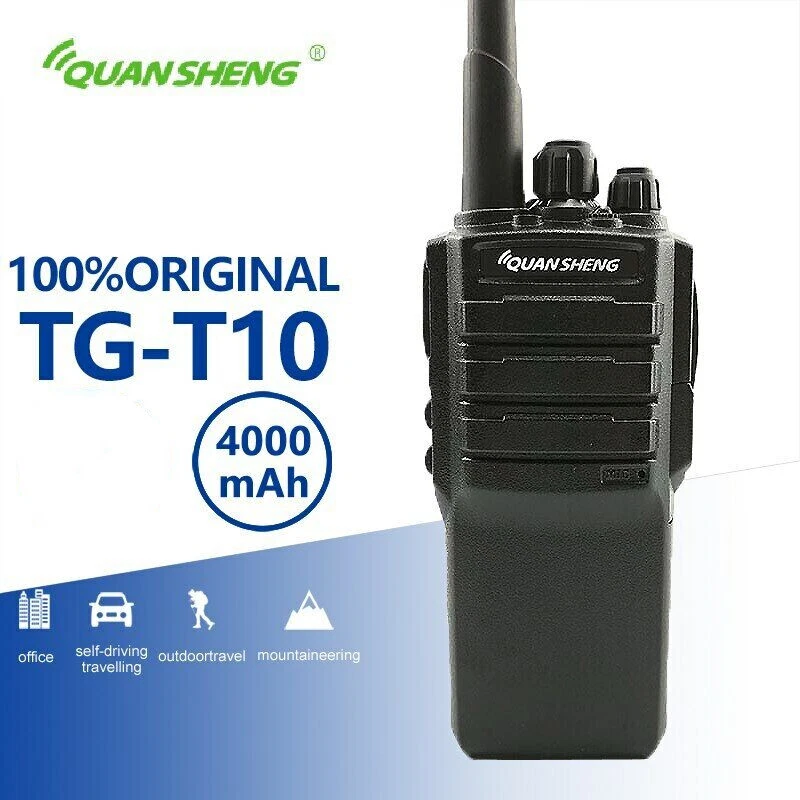 Quansheng TG-T10 Woki Toki 5w Radios Uhf Vhf Walkie Talkie 4000mAh Battery Radio - Image 1 of 1