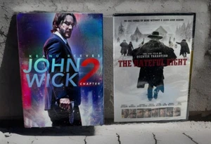 John Wick 2 And The Hateful Eight DVDs Keanu Reeves - Picture 1 of 5