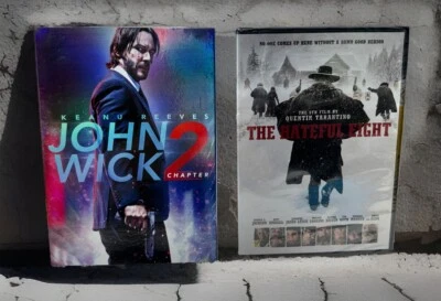 John Wick 2 And The Hateful Eight DVDs Keanu Reeves  - Image 1 of 4