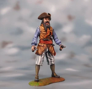 ⭐Pirate Figurine PAINTED. Tin Soldiers Miniature Scale 54mm 1/32⭐ - Picture 1 of 5