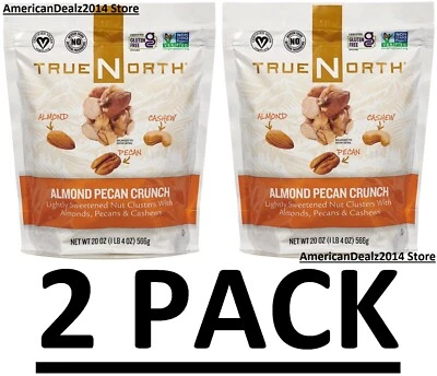 2 PACK - True North Almond Pecan Crunch, 20 oz. (Total 40 oz) FREE SHIP!! - Image 1 of 4