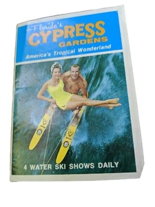 Vintage Mini Cypress Gardens Florida FL Water Ski Small Travel Color Brochure - Picture 1 of 5