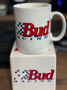 🏁 Vintage Bud Racing Coffee Mug – NOS in Original Box 🍺 - Picture 1 of 6