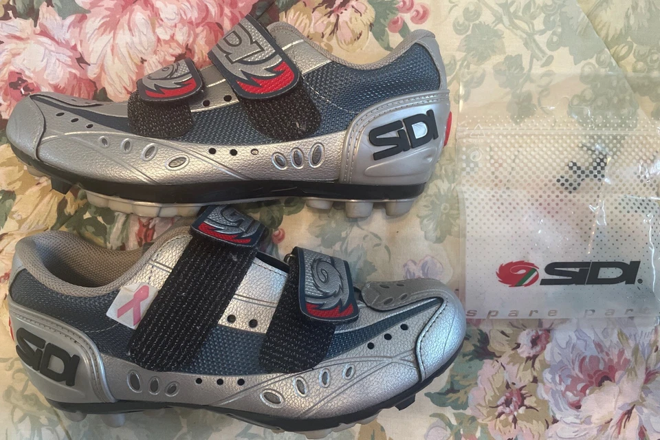 Б/у SIDI MTB Blaze серебро женщин MTB велосипедные туфли США размер 5 - Изображение 1 из 1