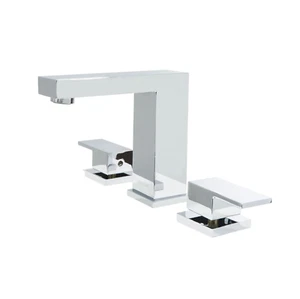 Dyconn WS3H11-CHR Sinclair 3 Hole Widespread Bathroom Faucet, Chrome - Picture 1 of 3