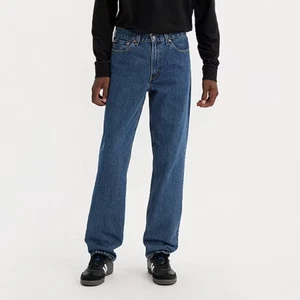 Pantalones de mezclilla cónicos lavado medio 32 x 34 calce relajado LEVIS 550 para hombre nuevos con etiquetas - Imagen 1 de 4