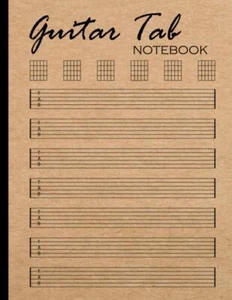 Guitar Tab Notebook Blank Guitar Tablature Book Music Composition And Songwri... - Picture 1 of 2