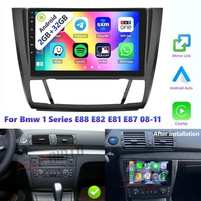 Android 15 For Bmw 1 Series E88 E82 E81 E87 2008-11 Car Stereo Radio GPS Carplay Foto 1 de 4