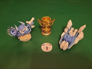 SKYLANDERS SUPERCHARGES [S5] Rare Set - Power Blue Trigger Happy & Gold Rusher. - Picture 1 of 2