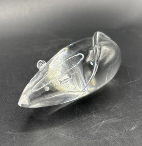 Pisapapeles de vidrio artístico firmado Kosta Boda Lindstrand Mouse 96100 de colección - Imagen 1 de 6