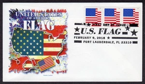 2018 USA Flag DNC/3 (5260) - Panda Cachets Pictorial FDC TC893 - Picture 1 of 1