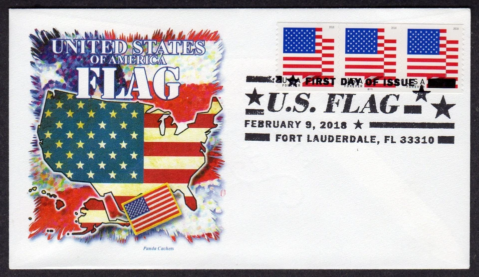 2018 USA Flag DNC/3 (5260) - Panda Cachets Pictorial FDC TC893 - Image 1 of 1