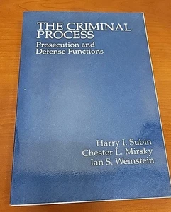 The Criminal Process: Prosecution and Defense Functions (American Casebooks) - Foto 1 di 3