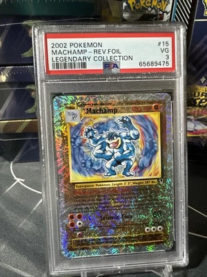 JCC Pokémon Machamp Legendary Collection Carta Holo Inversa 15/110 PSA 3 Foto 1 de 2