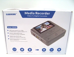 CLARIVIEWS Multifunktions-Medienrecorder, VHS zu Digital - KR043B, TOP - Bild 1 von 12