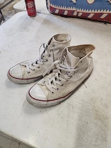 Converse Chuck Taylor All Star Off White High Top Size Men 10/Women 12 Read - Picture 1 of 14