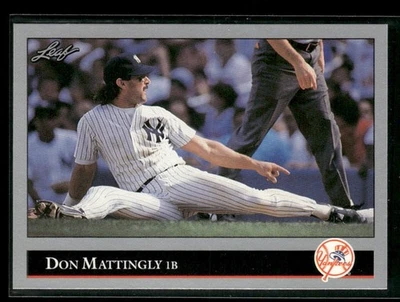 1992 Leaf #57 Don Mattingly New York Yankees - Image 1 of 2