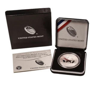 2015 U.S. Marshals Service 225th Anniversary Commemorative Proof Silver Dollar - Picture 1 of 4
