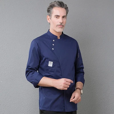 Long Sleeve Chef Coat for Big Men– Perfect Uniform for Kitchen Staff - Image 1 of 4