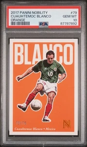 2017 Panini Nobility Orange /75 Cuauhtemoc Blanco #79 POP 1 🇲🇽 PSA 10 💎  - Bild 1 von 3