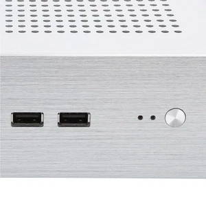 G60S HTPC Chassis Full Aluminum DCATX Power Supply MiniITX Case For Desktop C FY - Afbeelding 1 van 23