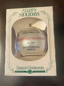 1993 Harley Davidson LTD Christmas Vacation Ornament Series K Happy Holidays NEW - Picture 1 of 10