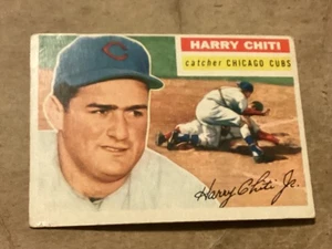 1956 Topps Harry Chiti (White Back) #179 - EX+ - Lite Corner Wear - No Creases - - Picture 1 of 2
