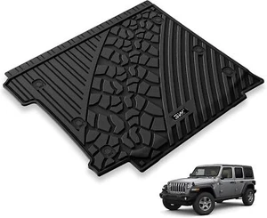 3W Trunk Mat Fit for Jeep Wrangler JL 2018-2025 with subwoofer TPE Cargo Liner - Foto 1 di 5