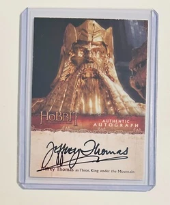 The Hobbit: The Desolation of Smaug Jeffrey Thomas as Thror AUTOGRAPH CARD (JT) - Picture 1 of 2