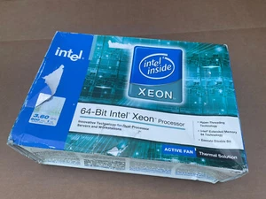 NEW SEALED 2006 INTEL XEON 64-BIT CPU 3.60 GHZ DUAL 604-PIN MICRO-PGA SL7PH - Picture 1 of 10