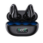 Doule Black Earphones Bluetooth 5.3 Wireless Touch Headphones Headsets New