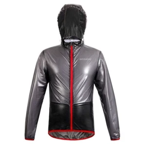 Cycling Jacket Rain Jackets Waterproof Mtb Bicycle Jerseys Rain Coat with Hood - Picture 1 of 9
